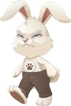 Grumpy bunny