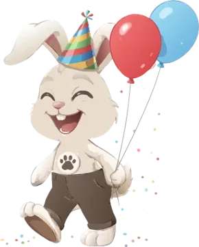Celebrating bunny