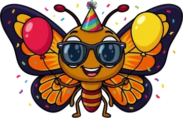 Celebrating butterfly