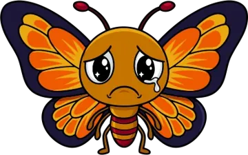 Sad butterfly