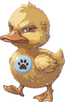 Grumpy duck