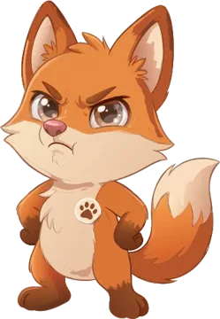 Grumpy fox