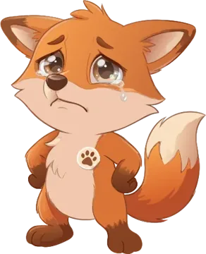 Sad fox