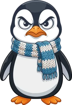 Grumpy penguin